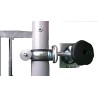 HOLLY duo masterholder, 360° rotatable umbrella holder made of bright galvanized steel