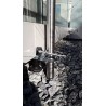 HOLLY duo masterholder, 360° rotatable umbrella holder made of bright galvanized steel