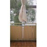 HOLLY-Duo-Masterholder, 360° drehbarer Schirmhalter aus glanzverzinktem Stahl