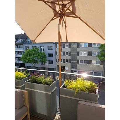 HOLLY-Duo-Masterholder 360° parasol holder made of stainless steel