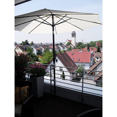 2 pieces HOLLY duo masterholder 360° parasol holder made of bright galvanized steel