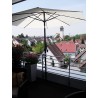 2 pieces HOLLY duo masterholder 360° parasol holder balcony bracket made of bright galvanized steel