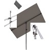 2 pieces HOLLY sun visor/parasol universal holder VE-HO-SC patented stainless steel