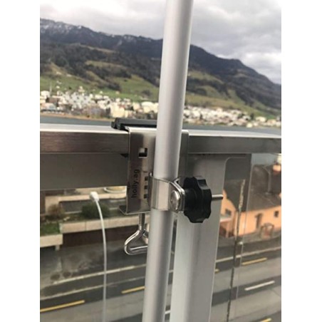 HOLLY Sonnenschirmhalter klein aus Edelstahl 38mm/70mm