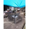 HOLLY-STABIELO balcony umbrella holder made of bright galvanized steel