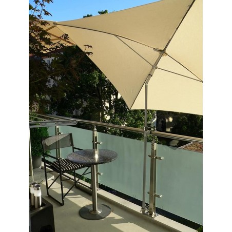 HOLLY-STABIELO umbrella holder 360° rotatable made of bright galvanized steel