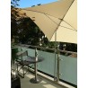 HOLLY-STABIELO balcony umbrella holder made of bright galvanized steel