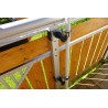 HOLLY-STABIELO balcony umbrella holder made of bright galvanized steel