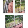 HOLLY-STABIELO balcony umbrella holder made of bright galvanized steel