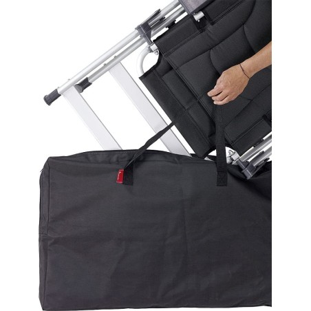 2 pieces STABIELO ISABELLA comfort recliner Thor with carrying bag, dark blue