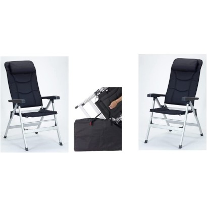 2 pieces STABIELO ISABELLA comfort recliner Thor with carrying bag, dark blue