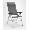 2 pieces of STABILO folding chair Thor, light grey, exclusive with transport bag