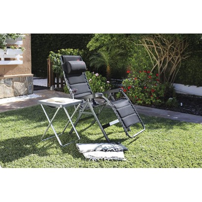 HOLLY CRESPO Relax-Sessel AP232 DL Deluxe Aluminium schwarz