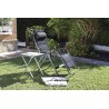 HOLLY CRESPO Relax armchair AP232 DL Deluxe aluminium black