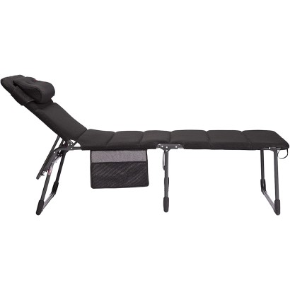 HOLLY CRESPO Sonnenliege Liegestuhl AP363 XL Air Deluxe, schwarz