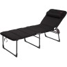 HOLLY CRESPO Sun lounger deck chair AP363 XL Air Deluxe, black