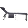 HOLLY CRESPO Sun lounger deck chair AP363 XL Air Deluxe grey