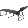 HOLLY CRESPO Sonnenliege Liegestuhl AP363 XL Air Deluxe grau