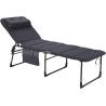 HOLLY CRESPO Sun lounger deck chair AP363 XL Air Deluxe grey