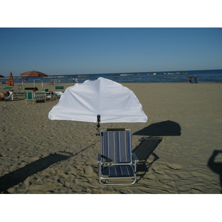 HOLLY STABIELO Beach chair fan umbrella natural with multi-holder for universal attachment