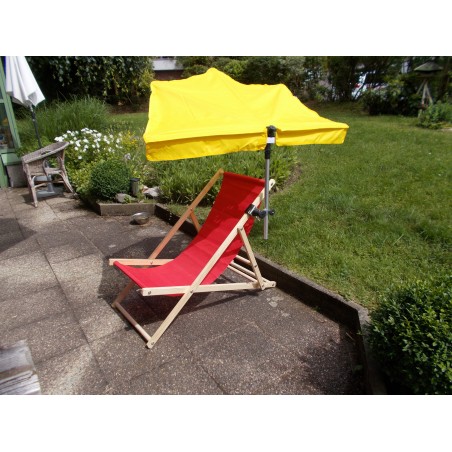 HOLLY STABIELO Beach umbrella fan umbrella yellow with multi-holder for universal attachment