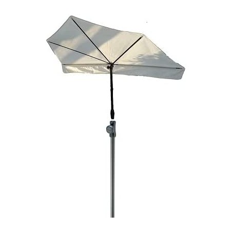 HOLLY STABIELO Fan umbrella natural with umbrella pole and stand