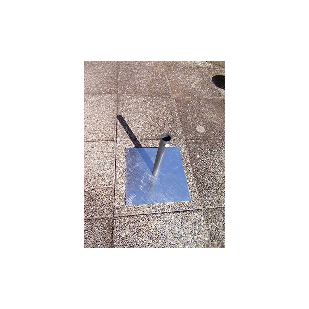 HOLLY STABIELO Fan umbrella white with umbrella pole and stand