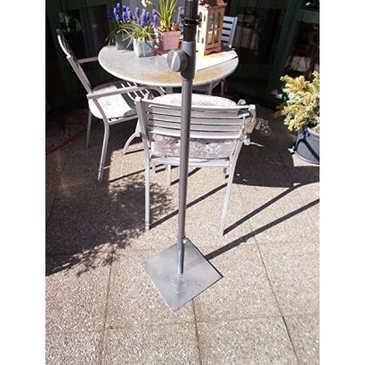 HOLLY STABIELO Fan umbrella white with umbrella pole and stand