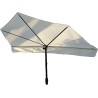 HOLLY STABIELO Fan umbrella white with parapet bracket and sun protection UV 50