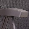 2 Stück HOLLY STABIELO XXL Aluminium-Stühle, super breit, anthrazit grau