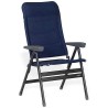 2 pieces HOLLY STABIELO XXL aluminum chairs, super wide, dark blue