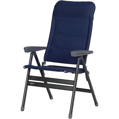 HOLLY STABIELO XXL camping chair, dark blue, super wide, with XXL cup holder