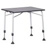 HOLLY STABIELO Camping table WF black, 100 x 68 cm, height adjustable, with bag