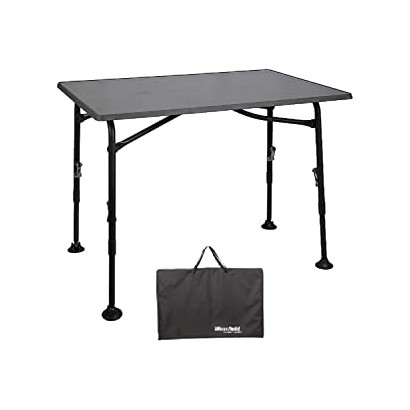 HOLLY STABIELO Camping table WF black, 100 x 68 cm,...