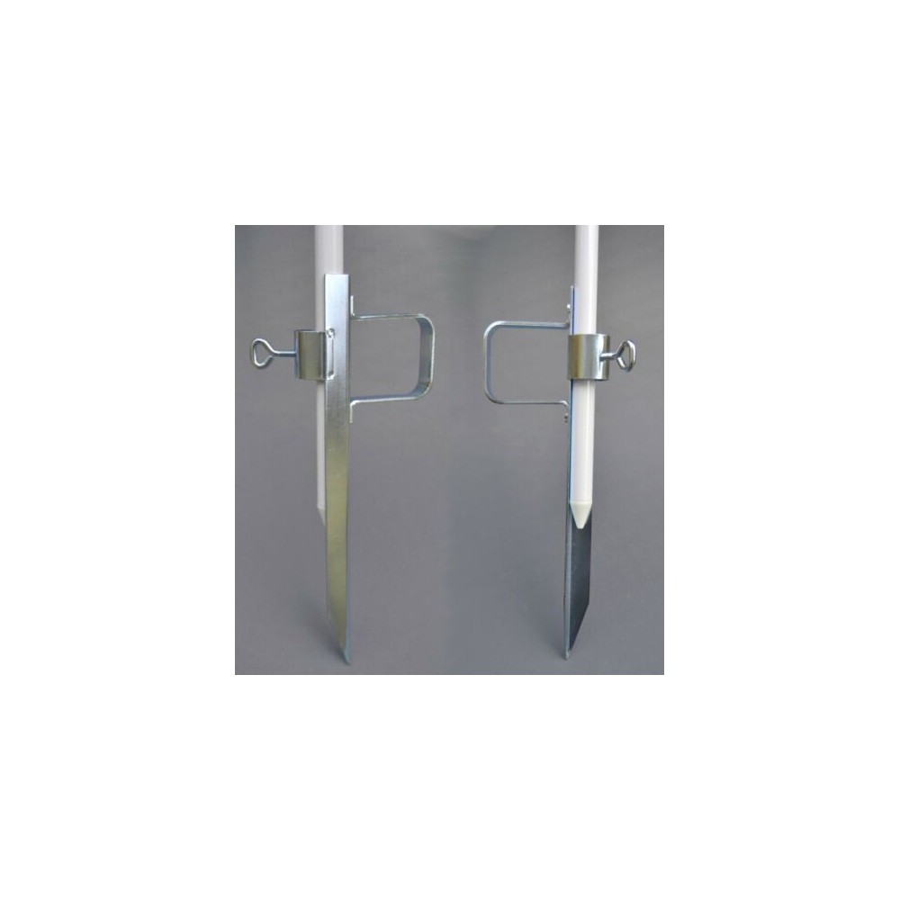 HOLLY Parasol base for umbrella poles up to diameter 30mm, bright galvanized steel