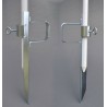 HOLLY Parasol base for umbrella poles up to diameter 30mm, bright galvanized steel